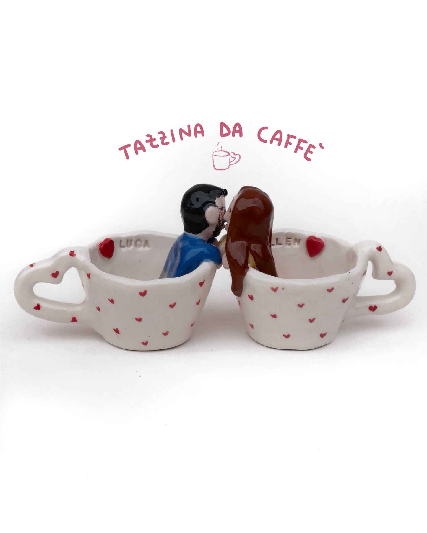 Coffee cup with cer-amico