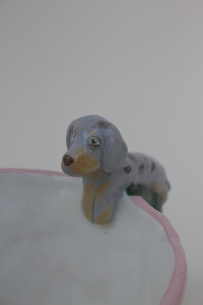 Tazza da latte con animale