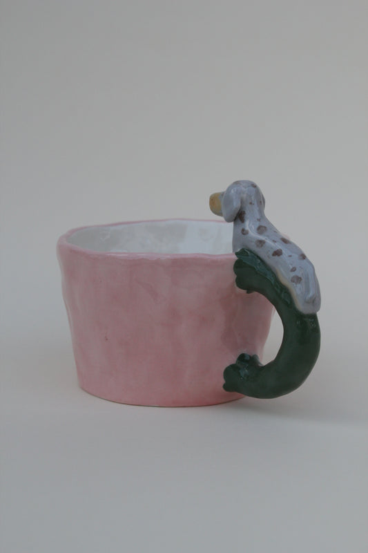 Tazza da latte con animale