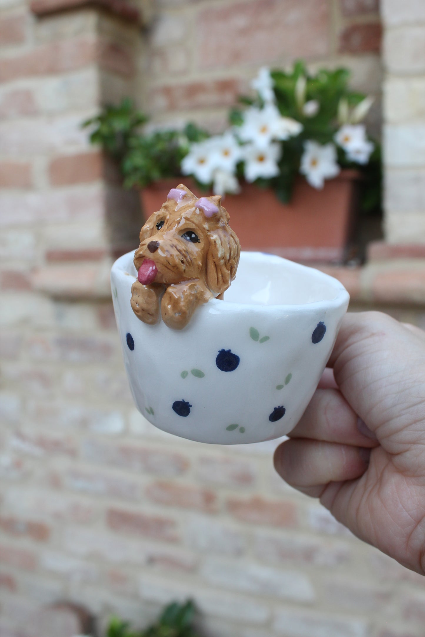 Tazzina da caffè con animale