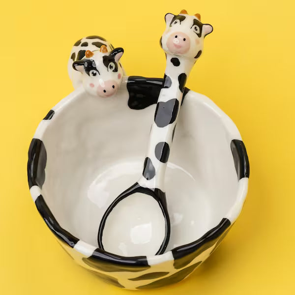 Set tazza + cucchiaio con animale